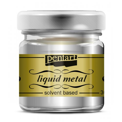 Tekutý kov PENTART 30 ml STŘÍBRNÁ