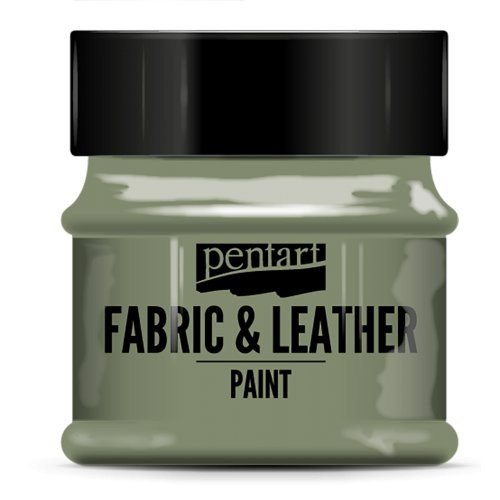 Barva na kůži a textil vintage PENTART 50 ml PISTÁCIOVÁ ZELENÁ