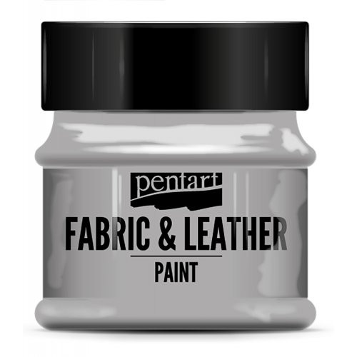 Barva na kůži a textil glitter PENTART 50 ml STŘÍBRNÁ
