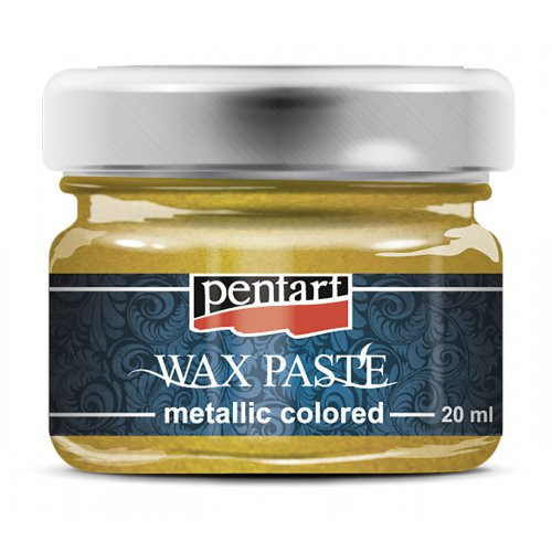 Vosková pasta barevná metalická PENTART 20 ml ŽLUTÁ
