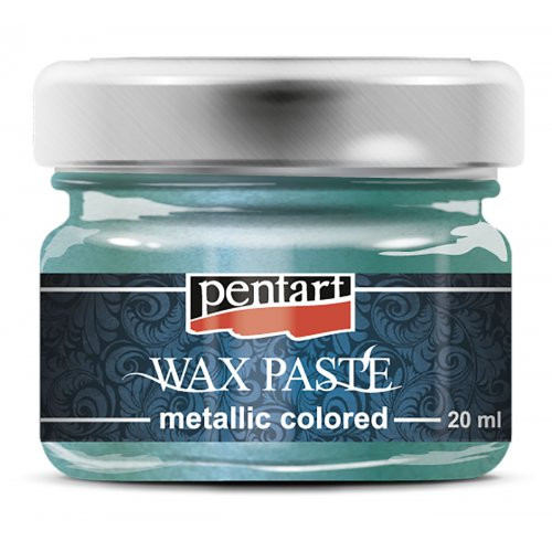Vosková pasta barevná metalická PENTART 20 ml TYRKYSOVÁ