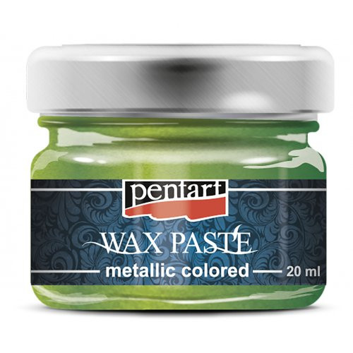 Vosková pasta barevná metalická PENTART 20 ml ZELENÁ