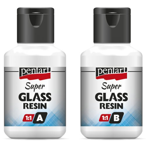 Pryskyřice SUPER GLASS PENTART dvousložková 2x40 ml