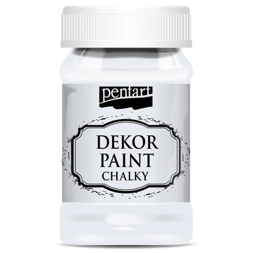 Křídová a dekorační barva PENTART 100 ml TLUMENÁ BÍLÁ