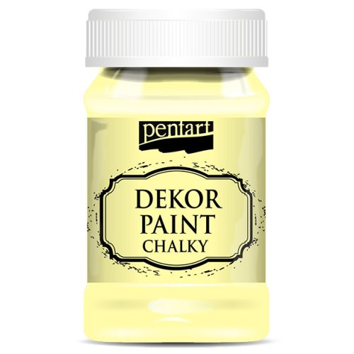 Křídová a dekorační barva PENTART 100 ml ŽLUTÁ