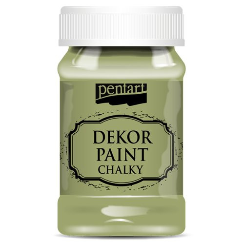 Křídová a dekorační barva PENTART 100 ml OLIVOVÁ