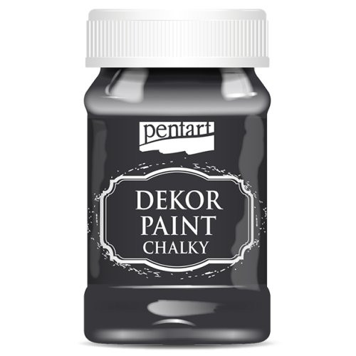 Křídová a dekorační barva PENTART 100 ml ČERNÁ