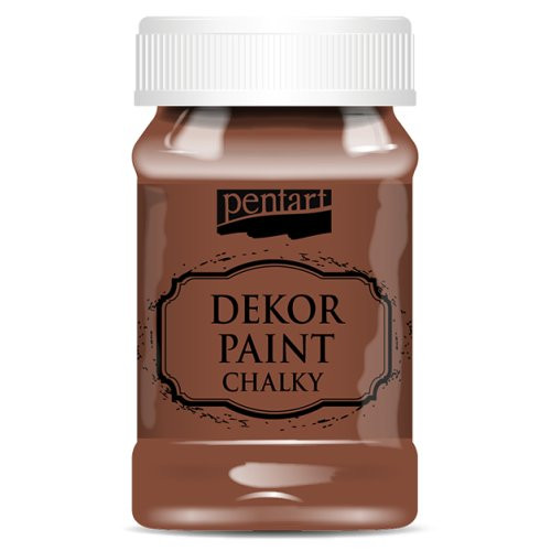 Křídová a dekorační barva PENTART 100 ml HNĚDÁ