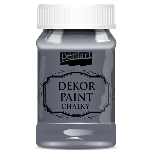 Křídová a dekorační barva PENTART 100 ml GRAFITOVÁ ŠEDÁ