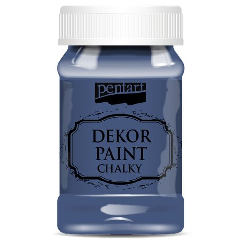 Křídová a dekorační barva PENTART 100 ml DENIM MODRÁ
