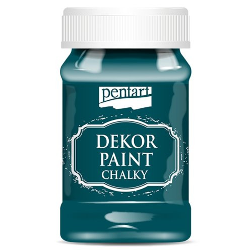 Křídová a dekorační barva PENTART 100 ml SMARAGDOVÁ