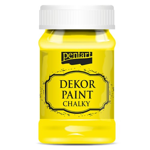 Křídová a dekorační barva PENTART 100 ml CITRÓNOVÁ ŽLUTÁ