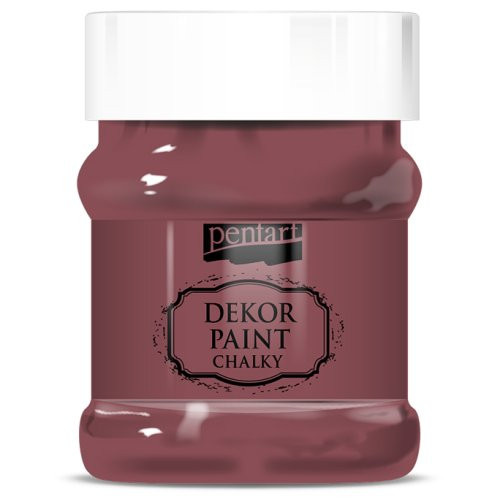 Křídová a dekorační barva PENTART 230 ml BURGUND ČERVENÁ