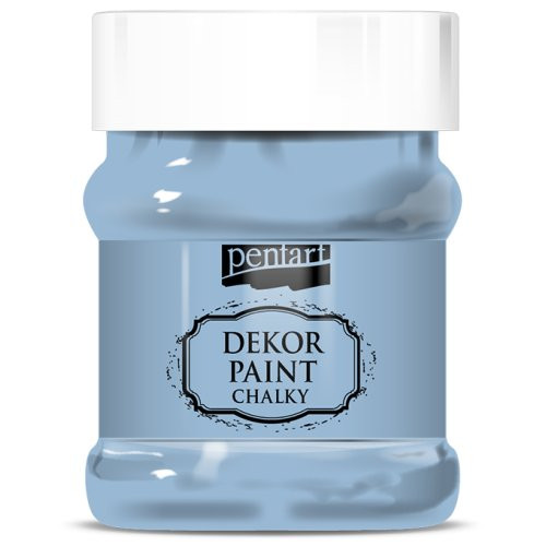 Křídová a dekorační barva PENTART 230 ml LEN MODRÁ