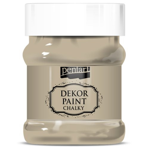 Křídová a dekorační barva PENTART 230 ml CAPPUCCINO HNĚDÁ