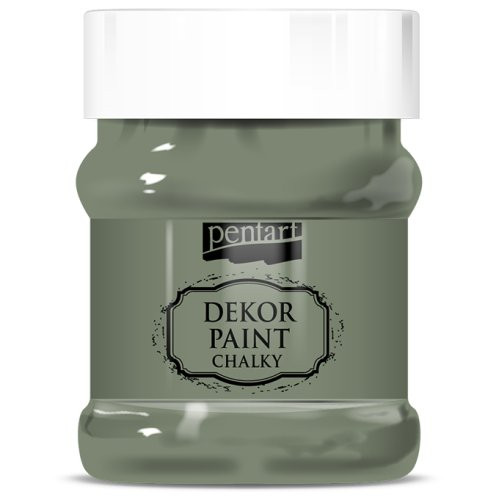 Křídová a dekorační barva PENTART 230 ml KHAKI ZELENÁ