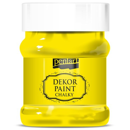 Křídová a dekorační barva PENTART 230 ml CITRÓNOVÁ ŽLUTÁ