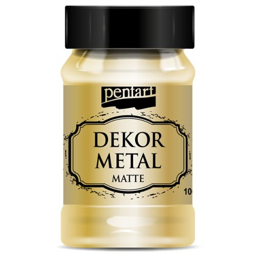 Metalická a dekorační barva PENTART 100 ml ZLATÁ