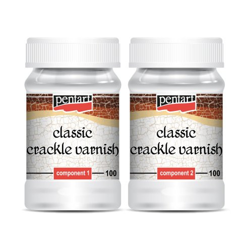 Kraklovací lak klasik - dvousložkový PENTART 100 ml