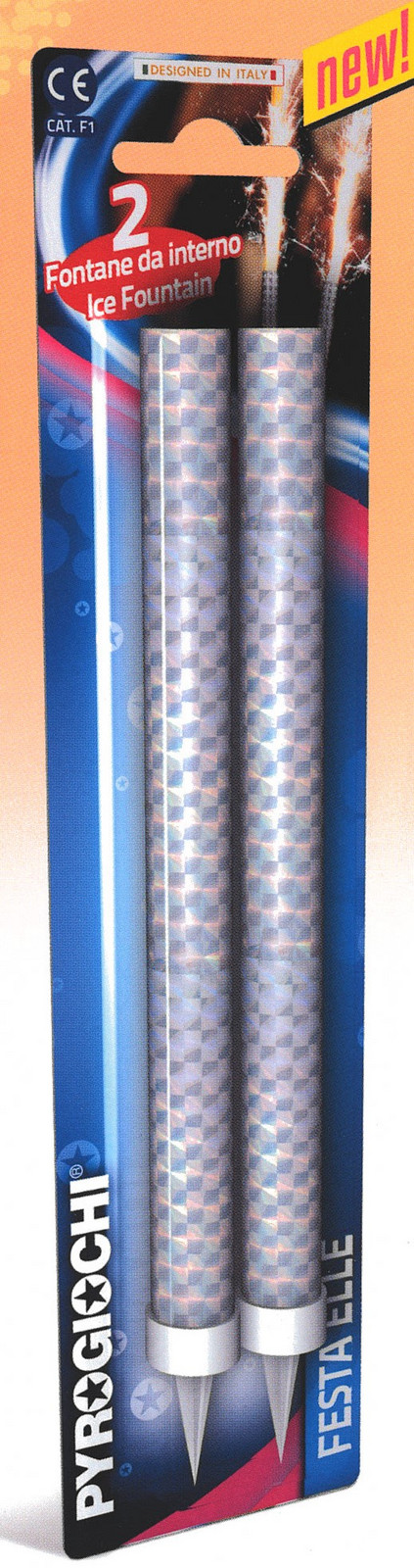 Dortová fontána holografická 2 ks Pyrogiochi