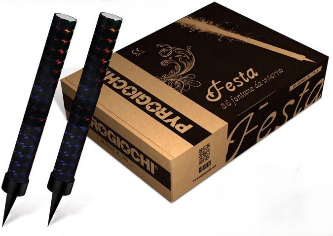 Dortové fontány 36 ks černé