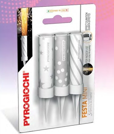 Dortové fontány 3 ks mini