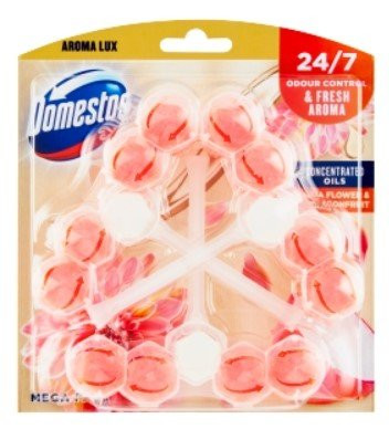 DOMESTOS Aroma Lux Dahlia Flower & Dragonfruit WC blok 3 x 50 g