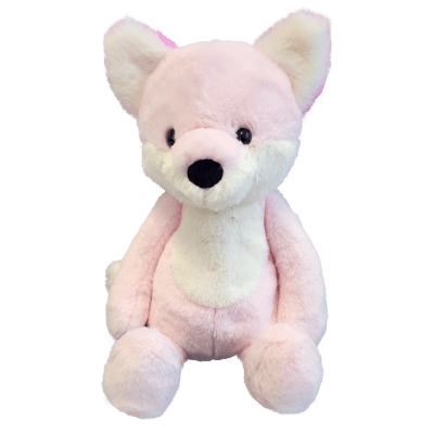 Liška růžová plyšová