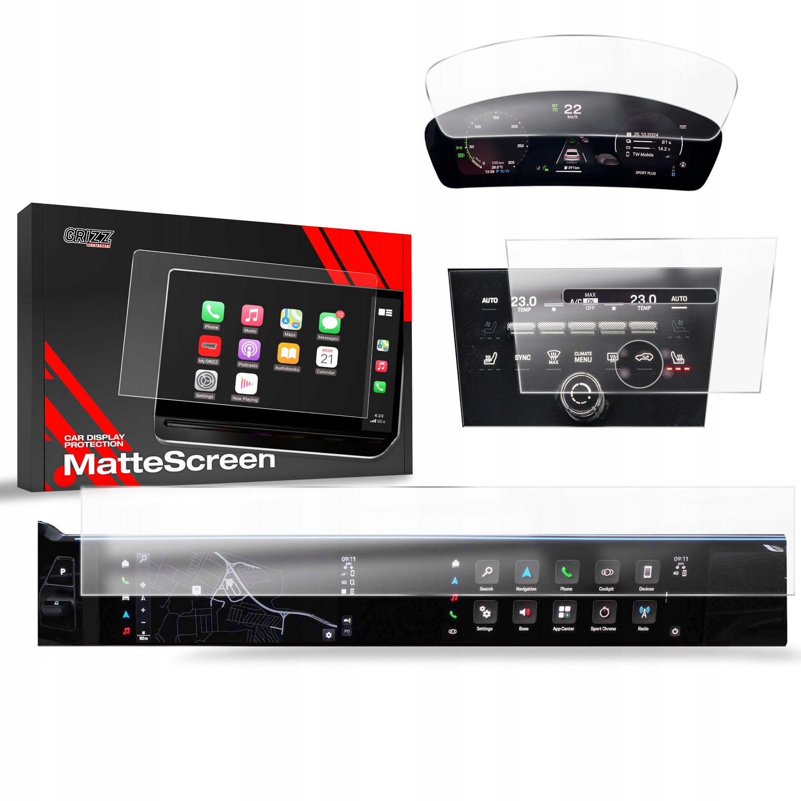 3v1 Fólie Proti Otisku pro Porsche Macan 4 (2025)