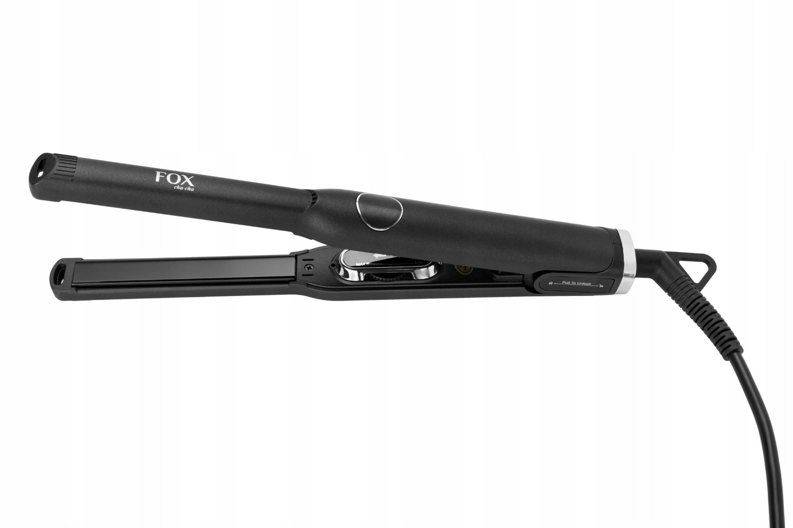 Fox Cha-cha titanová žehlička na vlasy na vlasy kadeřnická 230C LCD 15mm