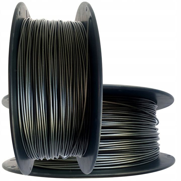 Filament Asa 1,75mm 3D tisk Plastspaw 1000g Šedá Tmavě Polský Výrobce