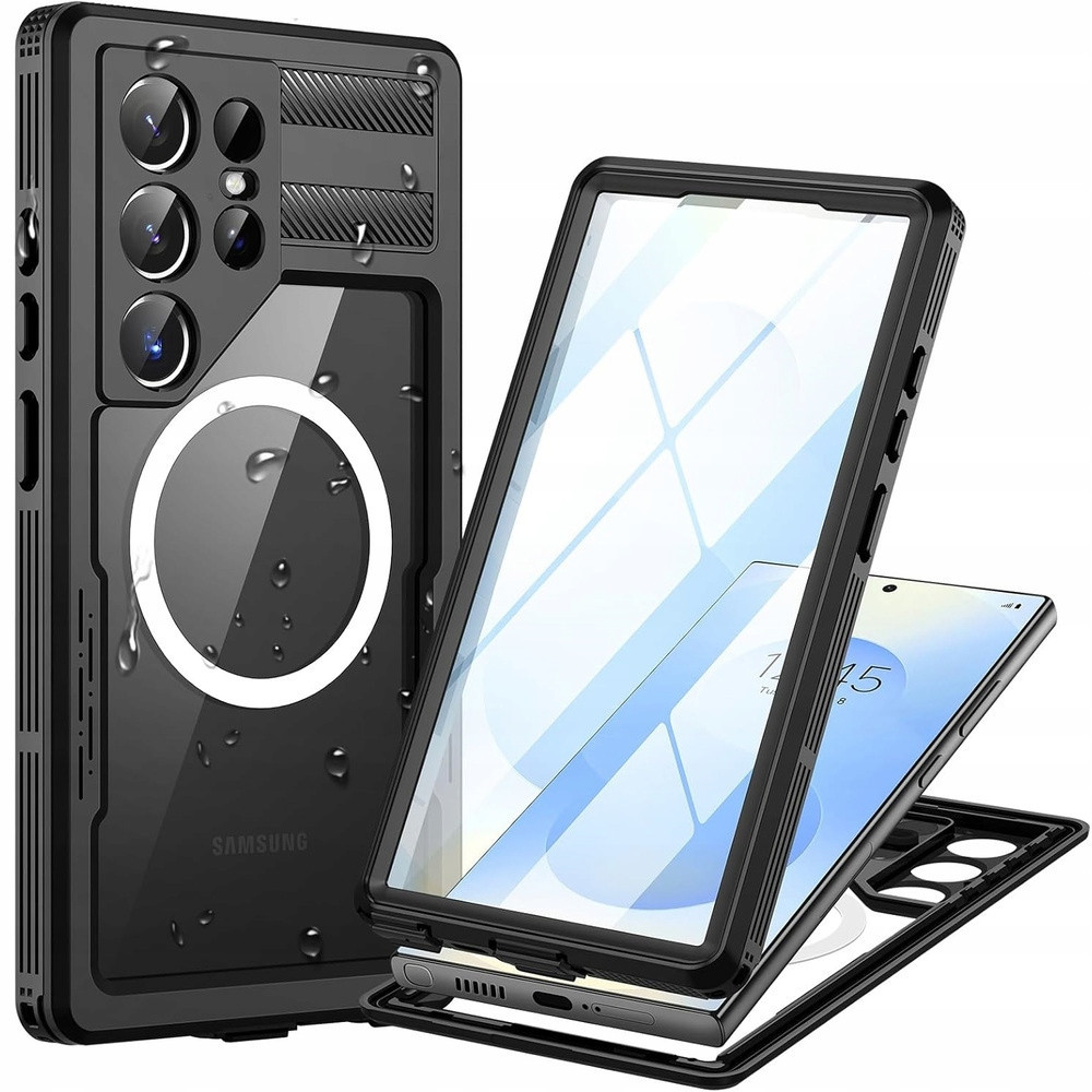 Pouzdro Vodotěsné 360 IP68 Pro Galaxy S25 Ultra Pancéřové Magsafe Vodotěsné