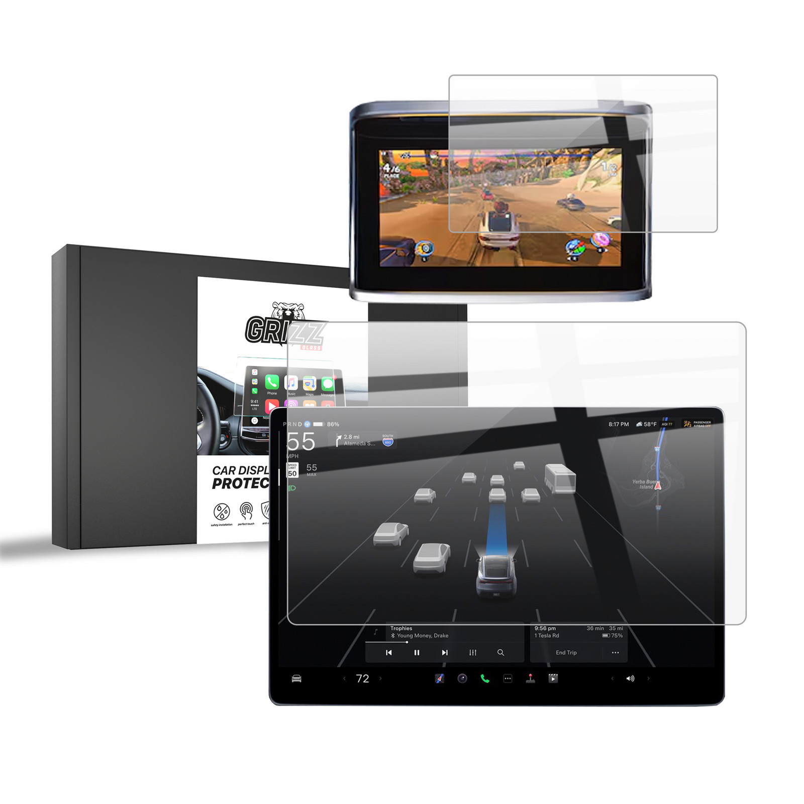 2v1 Fólie Keramická pro Tesla Model S Facelift (2025)