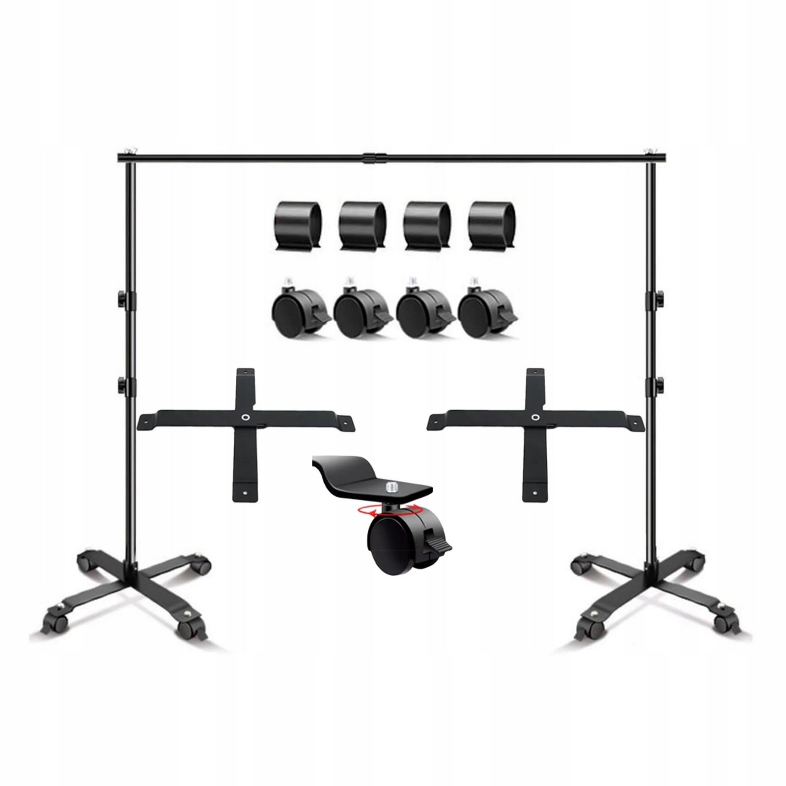 Stativ Silný pro Fotografické Pozadí Sada 280x330cm Mobliny na Kolečkách