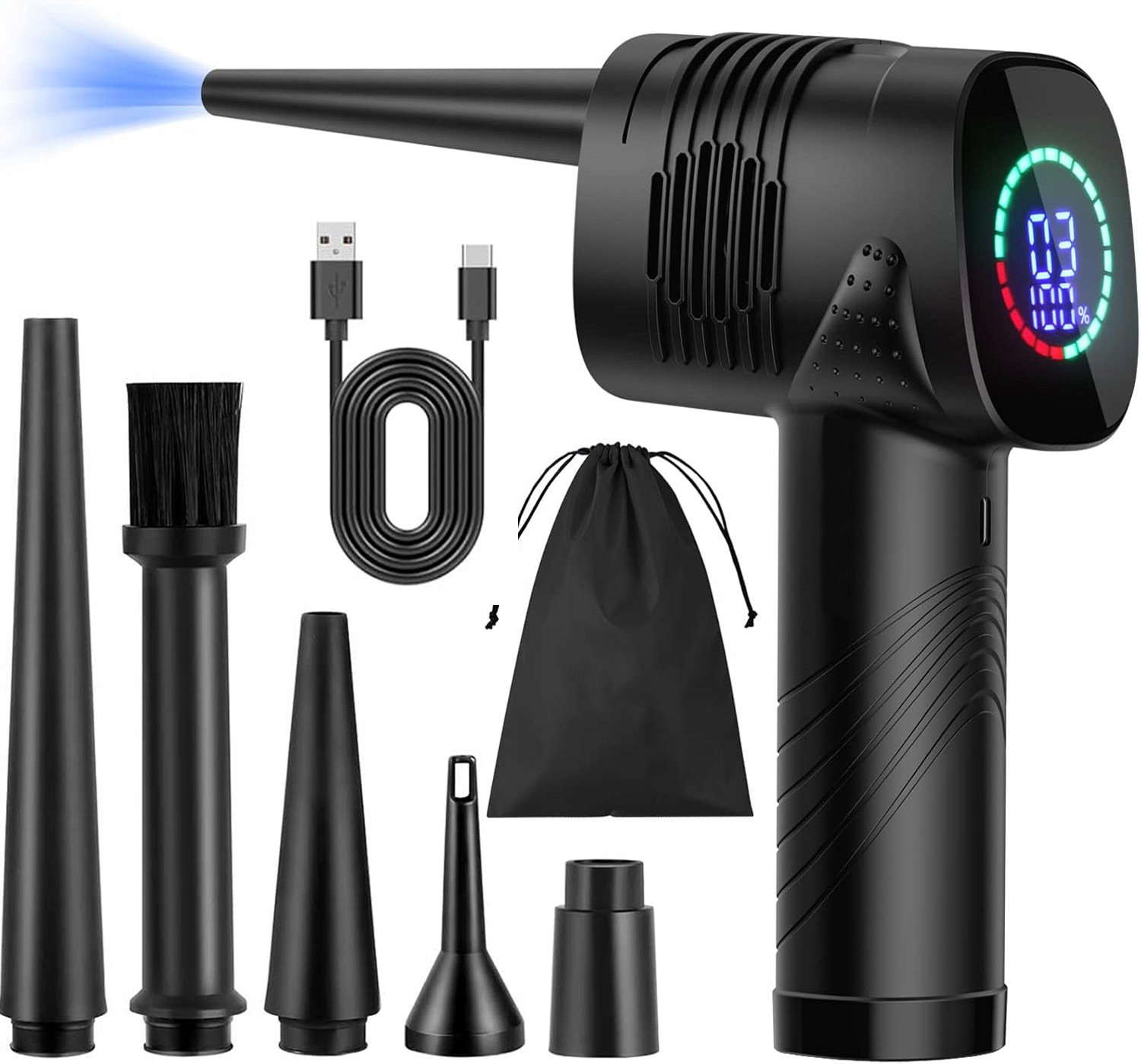 Výkonný Elektrický Stlačený Vzduch Air Duster Kompresor