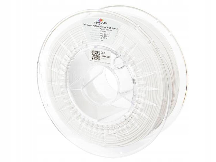 Filament Spectrum Petg Premium High Speed 1.75mm Arctic White Bílá 1kg