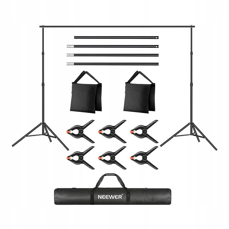 Neewer Odolná Nastavitelná Lehká Sada Se Stojanem Na Fotografické Pozadí