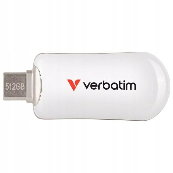 Flashdisk Přenosná Paměť 512GB Usb-c Verbatim Plectra Bílá