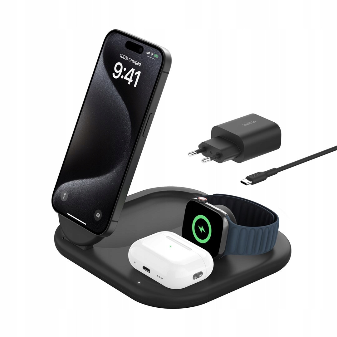 Belkin Boost Charge 3v1 Qi2 15W Magnetyczna Nieużywana!