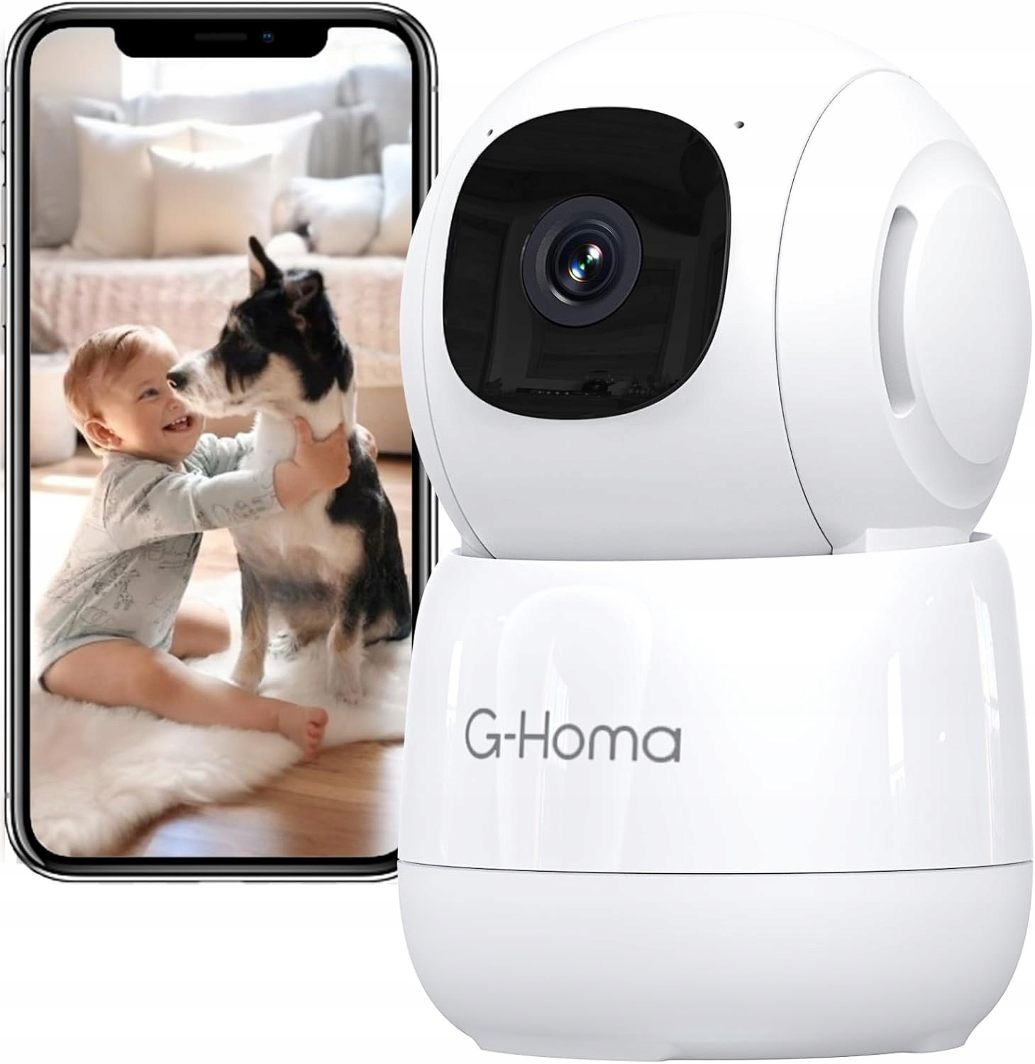 G-Homa 2K monitorovací kamera vnitřní, 360 stupňů, Wi-Fi