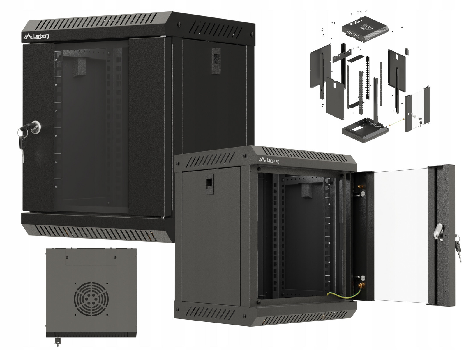 Skříň Rack závěsná 10