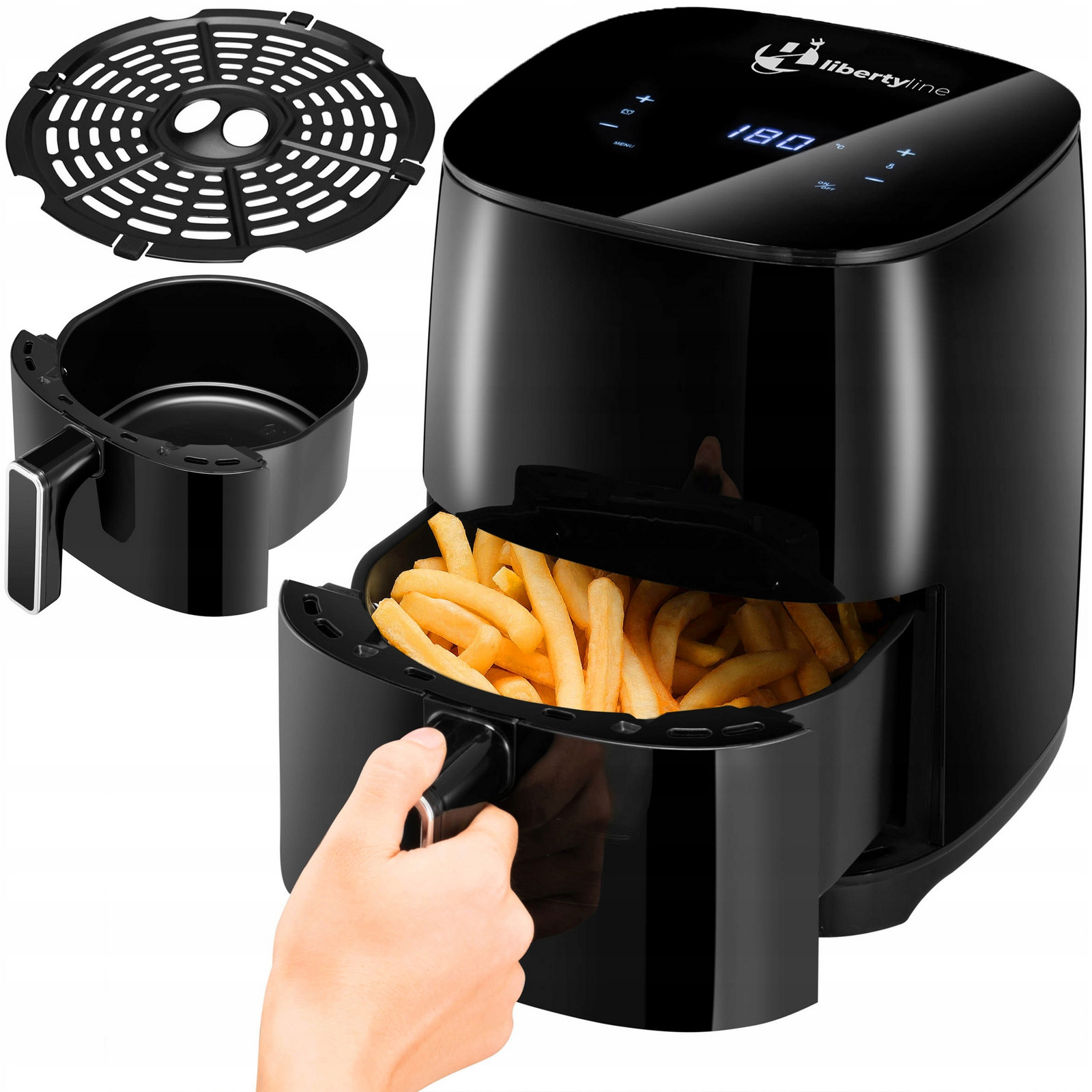 Fritéza Bez Tuku Fritéza Air Fryer LCD 3,5L 1400W 80-200C Silná