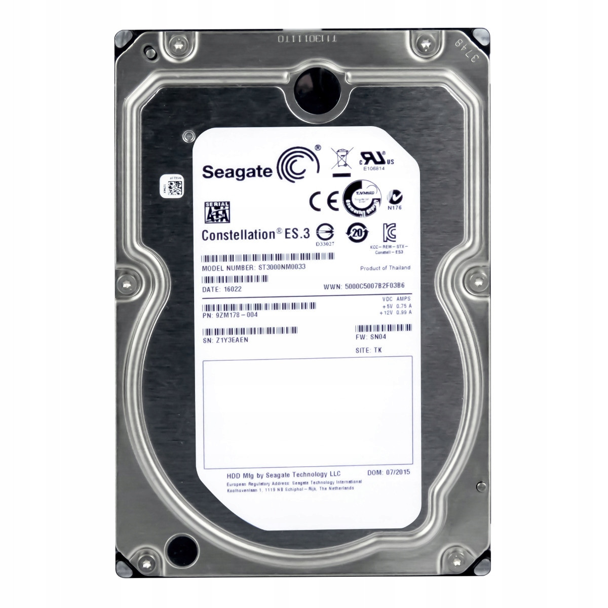Seagate Constellation ES.3 3TB 7.2K 128MB Sata III 3.5'' ST3000NM0033