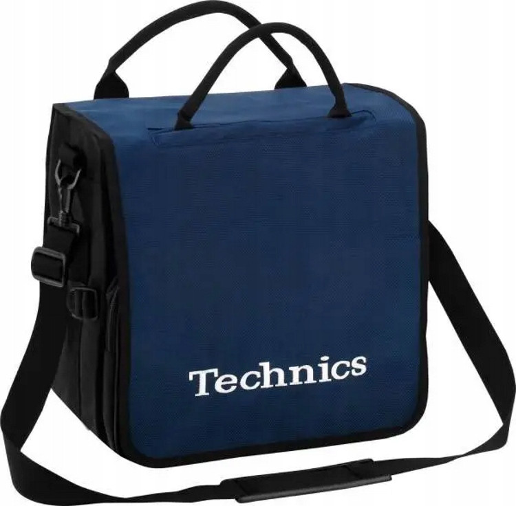 Technics BackBag Navy/White Taška Na Desky Vinyl S Možností Batohu