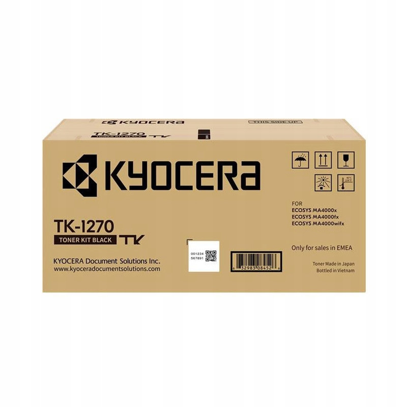 Toner Kyocera TK-1270 Ecosys MA4000x, MA4000fx, MA4000wif 10000 str. bl