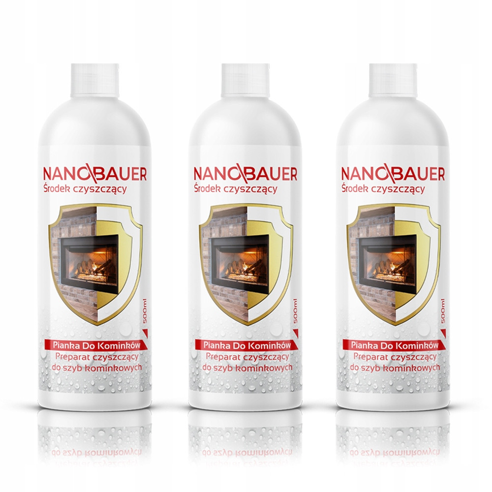 Silně čistící Pěna na krbová skla krbů Zapas 3x 500ml