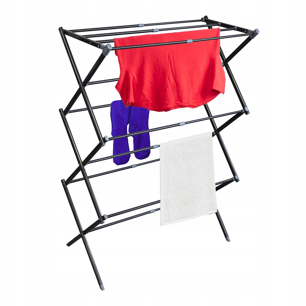 Originální Sušák Natahovací 44(75)x39x105 cm Černá black Stabilní Silná