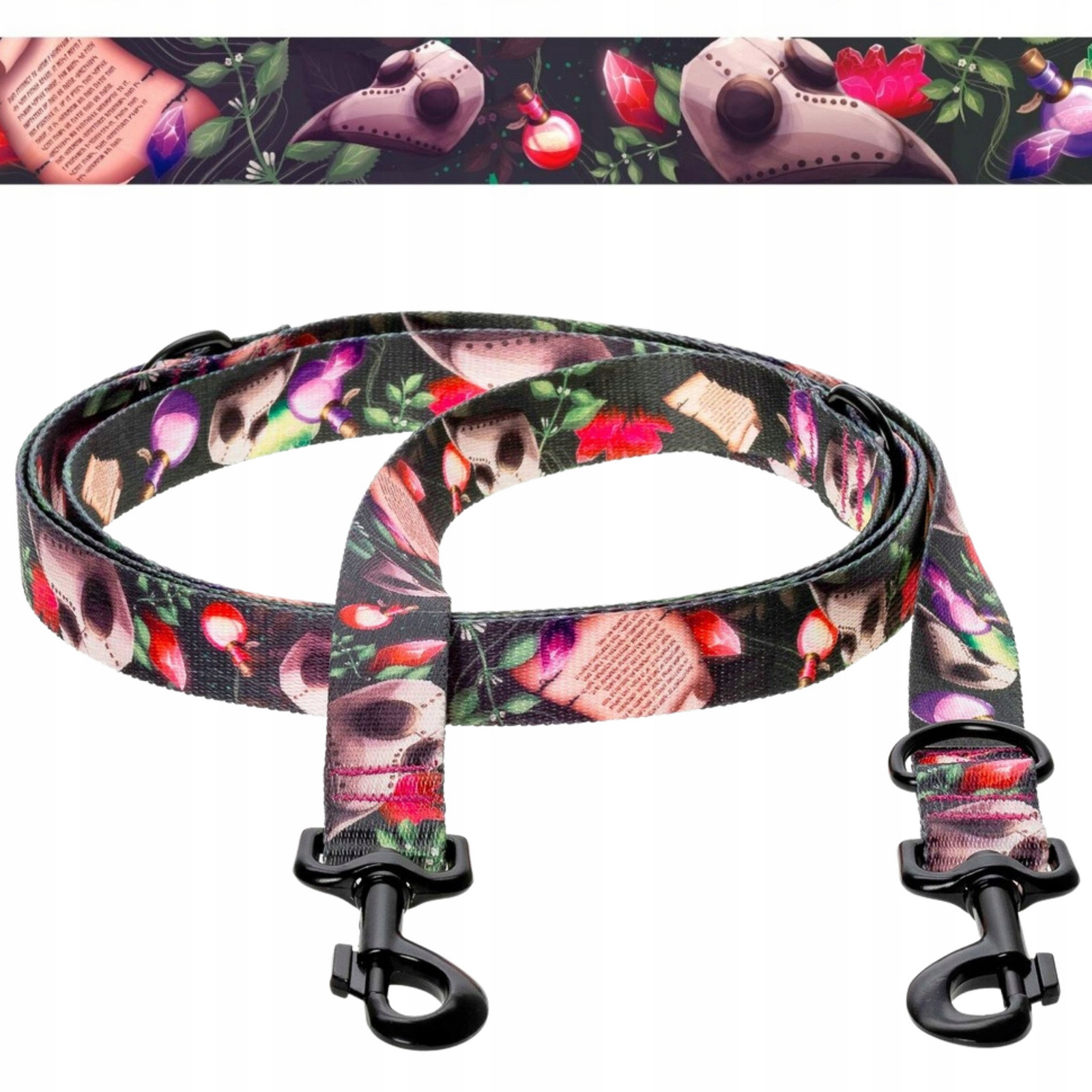 Vodítko Přepínací univerzální 240 cm pro štěně psa do 6 kg Ukory Růžové