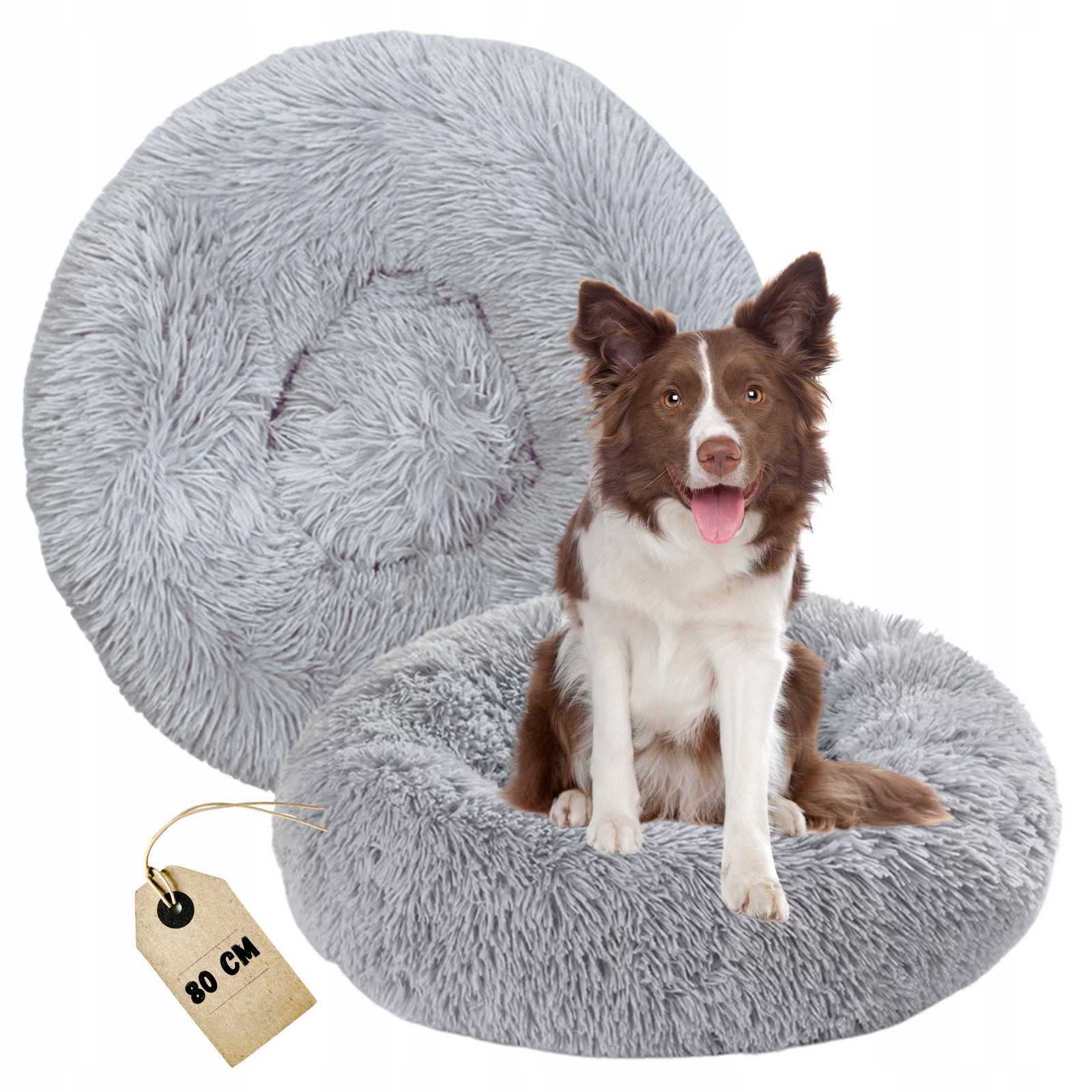 Antistresový pelíšek pro Středního psa měkký nadýchaný Cozy Obláček 80cm