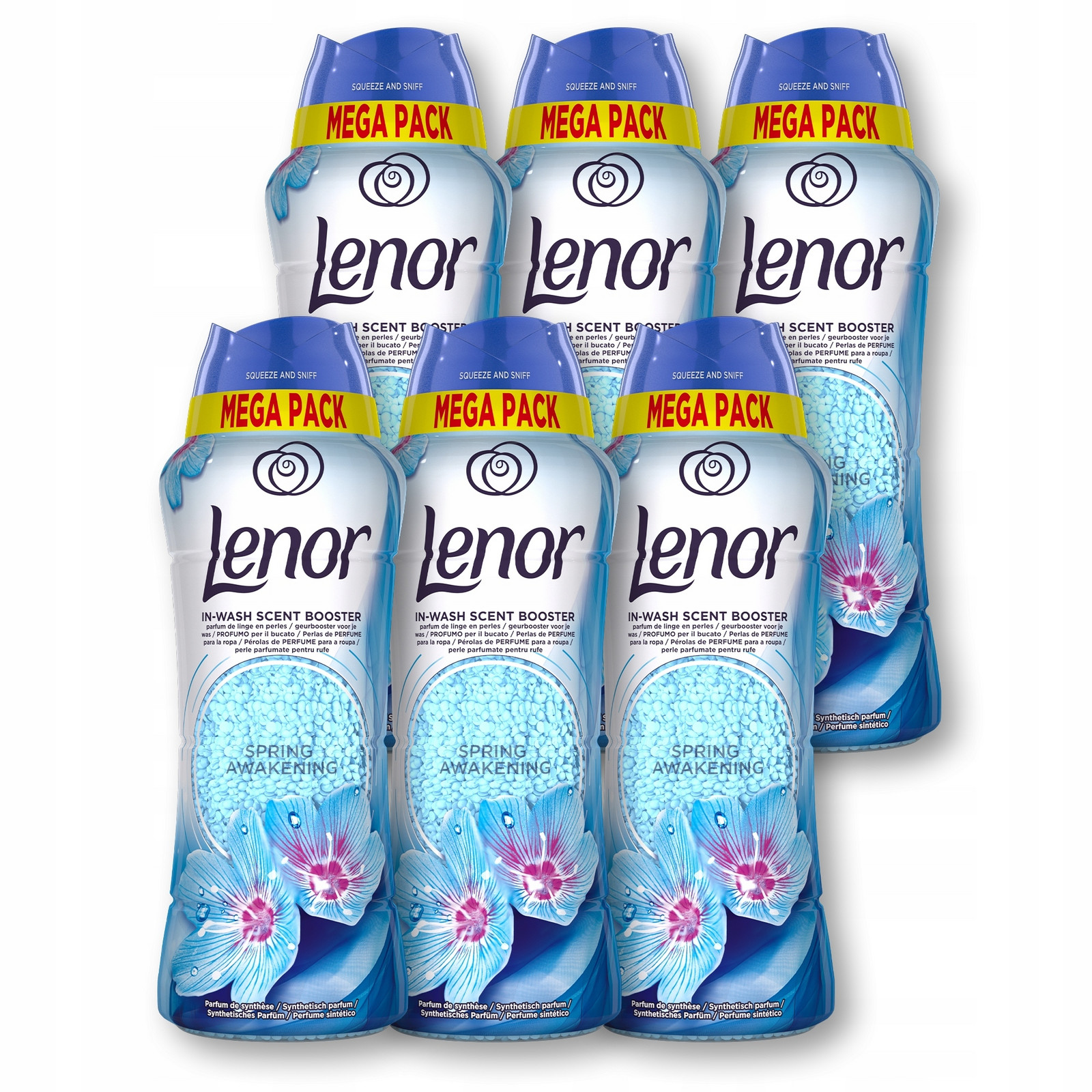 Lenor Unstoppables Spring Awakening Perełki zapachowe do prania 6x570g